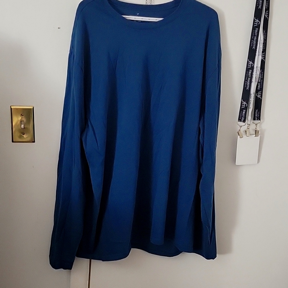 Denver hayes long sleeve shirt 50 wash classic fit size XXL color dark blue mens